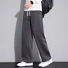 Pantalones Rectos para Hombre Otoño Pantalones de Chándal 2026 Nueva Marca Americana de Moda Sueltos Caídos Pierna Ancha Pantalones Largos Casuales para Hombre
