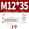 Tornillos y pernos hexagonales de alta resistencia con cabeza avellanada y hexágono interior, Grado 12.9, Niquelados M3M4M5M6M8M10M12