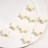 Contas Acrílicas Creme com Furo Grande Estrela de Cinco Pontas Flor de Ameixa Coração Contas Feitas à Mão DIY Caseiro Corrente para Celular Chaveiro Joias
