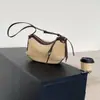 Bolsa de Braço de Couro Genuíno Retrô Fosca 2026 Nova Bolsa de Bolinho em Camurça Veludo Bolsa de Ombro Único Transversal Tipo Almofada Nicho