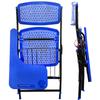 Silla de capacitación plegable con tablero de escritura, silla de conferencia, escritorio y silla para computadora para personal y estudiantes, silla de oficina transpirable de malla integrada
