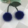 Fábrica de Origem Bola de Pelo Sintético de Visão de Cereja Pingente Chaveiro de Pelúcia Decorativo DIY Feito à Mão Presente de Natal Ano Novo