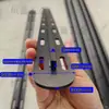 Barra de hierro en forma de T reforzada de escritorio anti-deformación, barra de refuerzo de hierro reforzada tablero grande mesa enderezadora mesa de comedor de madera maciza refuerzo