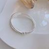 Pulsera de perlas de diamantes de imitación multicapa de nueva moda coreana y japonesa, pulsera de mujer con apertura cruzada sinuosa, joyería al por mayor