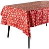 Toalha de mesa de Natal nova transfronteiriça 137*274cm série de Natal PVC descartável decoração de toalha de mesa de floco de neve de Natal