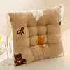 Cojín cuadrado para silla de cuatro estaciones para uso doméstico, cojín para taburete de estudiante de aula con base antideslizante, tapete para el suelo para niños