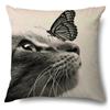 Amazon Transfronterizo Más Vendido Artículos para el Hogar Funda de Almohada de Gato de Dibujos Animados Cojín Lumbar para Coche Funda de Cojín para Dormitorio Venta al por Mayor de Fábrica