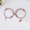 Europa y Estados Unidos Nuevo aceite que gotea Navidad amor imán atracción pulsera de pareja un par de novias joyería exquisita transfronterizo