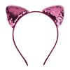 Diadema de orejas de gato con lentejuelas para niños transfronteriza caliente, moda europea y americana, diadema simple para combinar con todo para niñas, superventas