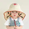 Sombrero de sol de verano de ala ancha con parte superior abierta para hombres, mujeres, bebés, lindo sombrero de sol de animal, protección UV, guardería