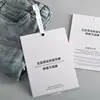 Etiquetas Gigantes Colgantes Anti-Manipulación para Ropa, Certificados de Postventa Hechos a Medida, Por Favor No las Retire, No se Permiten Devoluciones ni Cambios