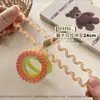 Paquete de 5, Transparente, Súper Genial, de Colores Arcoíris, Alta Calidad~ Ligas para el Cabello tipo Cable de Teléfono Grandes con Alta Elasticidad Que No Dañan el Cabello, Gomas Elásticas, Cuerdas para el Cabello