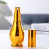 Frasco de Óleo Essencial Banhado a Ouro em Forma de Cabacinha Única 50ml Frasco de Vidro com Gotejador Frasco Cosmético com Spray Frasco para Dispensar Loção Transfronteiriço