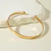 Joyería Europea y Americana Pulsera de Hierro Estilo Bohemio Apilada Venta al por Mayor Retro Simple Combinable Pulsera Transparente de Cruz Pulsera Transfronteriza