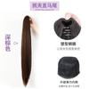 Fabricante de Xuchang Atacado Presilha de Garra Rabo de Cavalo Cabelo Sintético Liso Rabo de Cavalo Cabelo Médio-Longo Peruca de Fibra de Alta Temperatura Coque de Cabelo Natural Invisível