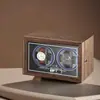 Agitador de relojes vertical para el hogar, doble reloj, enrollador de relojes mecánicos, agitador de relojes automático, puerta lateral con luz ambiental