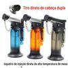 Pistola de solda cotovelo reto de fogo duplo Estrela Prateada pistola de spray duplo pistola de spray transparente Acendedor de churrasqueira de cozinha isqueiro atacado