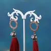 Estante de exhibición de joyería de aretes con borlas creativas, estante de exhibición para muestras en casa, estante en stock, venta al por mayor