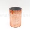 Fabricante Hongyu Personalizado Galvanizado Tubo Recto Plata Triturada Oro Oro Rosa Taza de Vela Grabada Taza Cielo Estrellado Galvanizado Cielo Estrellado