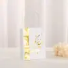 Estampado en Caliente Bolso Bolsa de Empaque Árabe Regalo Navideño Bolsa de Regalo Bolsa de Papel Kraft Centro Comercial Bolsa de Compras Al Por Mayor