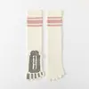 Calcetines de Yoga de Cinco Dedos, Tobillo Antideslizante Profesionales para Mujer, Correr, Saltar la Cuerda, Ciclismo Específico para Fitness, Calcetines Deportivos Largos de Compresión