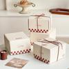 Caja de bollos, galletas, macarrones, bagels y fideos, caja de embalaje para el té de la tarde
