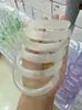 Pulseira Macaron Gradiente Pedra Olho de Gato Lua Branca Pulseira Sino Pulseira de Jade Calcedônia Acessórios de Joias Atacado Direto da Fábrica