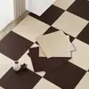 Alfombra Autoadhesiva sin Pegamento para Oficina, Dormitorio, Sala de Estar, Cama para Gatear Mascotas, Cobertura Total Cuadrada Antideslizante, Alfombrilla de Piso de Empalme, Terciopelo