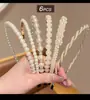 Transfronterizo Nuevo 2025 Diadema Retro de Perlas y Rosas Coreana de Doble Capa para Salir Accesorios Populares Dulces Franceses para el Cabello