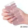 Zhengxiang Transfronterizo Pegatinas para Manicura de 16 Dedos Polvo de Cebolla Pegatinas para Uñas de Color Sólido Venta Caliente de Comercio Exterior Pegatinas Simples para Manicura Pegatinas Completas Personalizadas