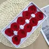 Rosas Eternas Cabezas de Flor Grado B Materiales Florales DIY Tapa de Vidrio Oso de Peluche Arreglo de Boda Rose Transfronteriza DIY Flores Secas