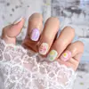 Pegatinas Adhesivas Huecas para Uñas, Pegatinas Francesas con Spray para Uñas, Pegatinas Auxiliares Transparentes de Doble Uso, Herramientas para Uñas