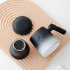 Taza de cerámica con degradado, taza de té, taza de separación de té, taza con tapa, taza de oficina, taza de cerámica con filtro