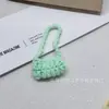 Atacado Flor de Lã Crochê à Mão Mini Bolsa Cachorro Crochê Bolsa de Objetos Pequenos Acessórios para Bonecas Acessórios