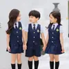 Ropa de Verano para Jardín de Infancia Nuevo Chaleco Tres Piezas Estilo Colegio Británico Uniforme Escolar Ropa de Clase para Niños