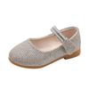 Sapatos Individuais de Primavera e Outono Novos para Meninas Moda Versátil Fofos Sapatos de Princesa Sola Macia para Crianças Médias Sapatos de Couro Pequenos da Moda