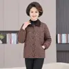 Jaqueta curta de outono da mamãe, jaqueta casual para 50 anos, jaqueta de lapela novo estilo para primavera e outono de mulheres de meia-idade e idosas