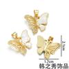 Colar com Pingente de Borboleta Banhado a Ouro Cobre Transfronteiriço Europeu e Americano Aobao Acessórios DIY Corrente de Clavícula Atacado Feminino Luxo Leve Nicho