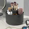Caja de almacenamiento giratoria de escritorio, soporte para brochas de maquillaje, organizador de cosméticos, soporte de mesa para pinceles de sombra de ojos