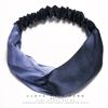 Banda elástica cruzada para el cabello de primavera y verano de Corea del Sur, banda de seda de gasa para el cabello para mujeres, accesorios para el cabello, tocados deportivos para lavarse la cara, venta al por mayor