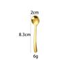 Cuchara de Acero Inoxidable 304 Cuchara para Condimentos Doméstica Cuchara para Sal Cuchara Pequeña para Polvo Medicinal Cuchara Medidora Cuchara Mezcladora de Café Cuchara Mini