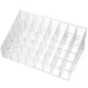 9/24/36/40 compartimentos transparente suporte organizador para batons caixa de plástico para mesa de batom caixa de armazenamento para cosméticos