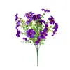Amazon Planta Colgante Artificial Cesta de Flores Uso en Exteriores Flores de Gloria de la Mañana de Seda Artificial Colocadas en Macizo de Flores Gloria de la Mañana