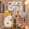 Tendência Cerimônia de Aniversário Balão em Cascata para Crianças Painel Puxa-Fio Conjunto de Decoração de Festa Atmosfera Atacado