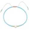 Pulsera de Perlas Nueva de Amazon Transfronteriza, Moderna, Personalizada, Sencilla, Ligera y Lujosa, Joyería de Mano a Juego para Mujer, Estilo Hermoso y Casual