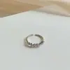 Anillo de Lazo de Estilo Coreano de Alta Gama para Mujer, Nuevo Diseño de Nicho, Elegante y Lujoso, Anillo Abierto Ajustable Versátil