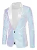 Traje de baile de lentejuelas de gran tamaño para comercio exterior, deslumbrante vestido de traje colorido para acompañantes, disfraz de actuación, atuendo de escenario
