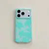 Funda floral a cuadros curativa adecuada para Apple 18 Pro Max, iPhone 17, 16, 15, cobertura total, doble capa, estilo coreano