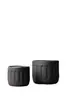 Vaso Decorativo de Escritorio Artístico Simple al por Mayor Negro Redondo Cerámica Forma de Rosquilla