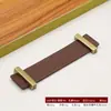 Puxador de Couro para Porta de Armário Estilo Nórdico Simples Retrô Clássico Puxador de Couro para Gaveta Puxador de Couro para Cômoda Marrom